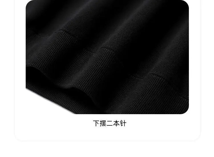 Autumn Sweatshirt Fashion Matcha Green 420g Heavy Round Neck Sweater Men's Solid Color Top Streetwear Women