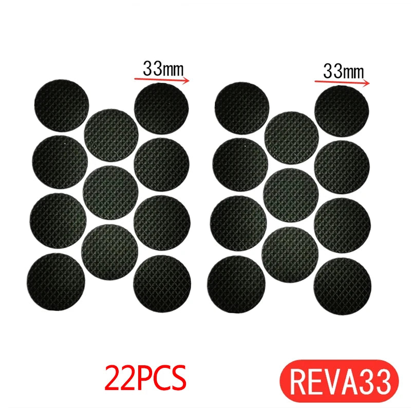 Tapis de protection anti-rayures pour pieds de meubles, couvre-pieds de table, antidérapants, noirs, autocollants