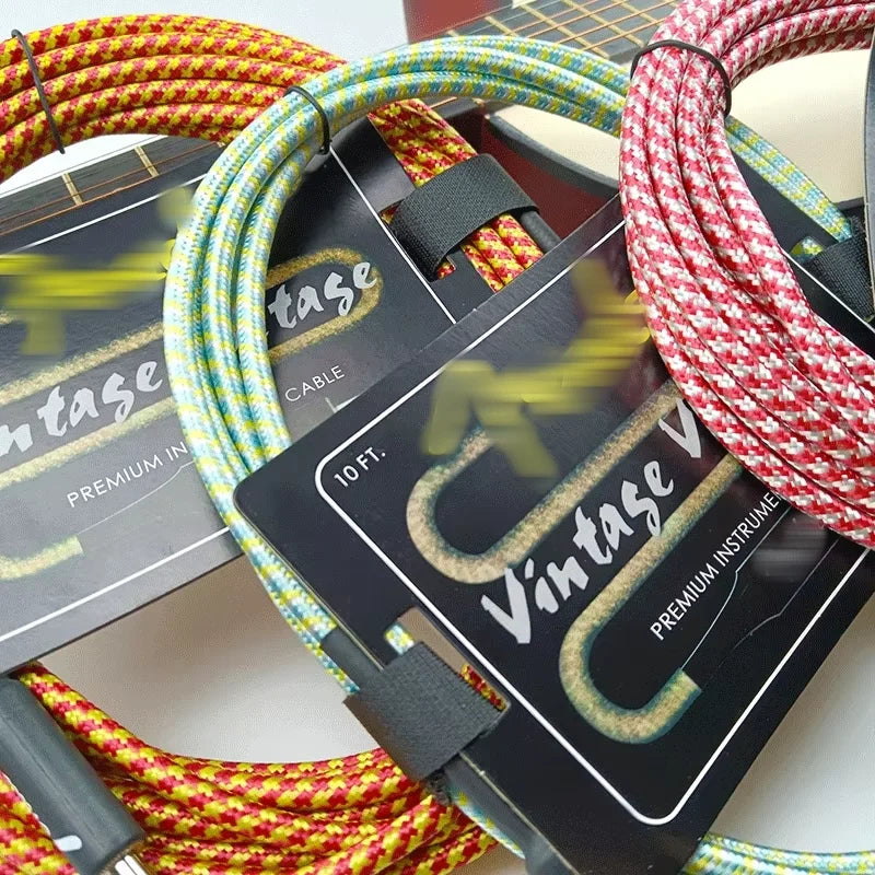 6/3M Electric Guitar Cable Wire Connection Cable Audio Cable Guitar & Bass String Instrument Accessories Parts Color Random