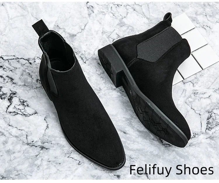 Bottines Chelsea marron, noires et rouges pour homme, bottines de cowboy, faites à la main, pointures 38 à 46