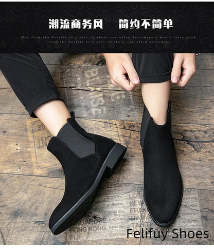 Bottines Chelsea marron, noires et rouges pour homme, bottines de cowboy, faites à la main, pointures 38 à 46