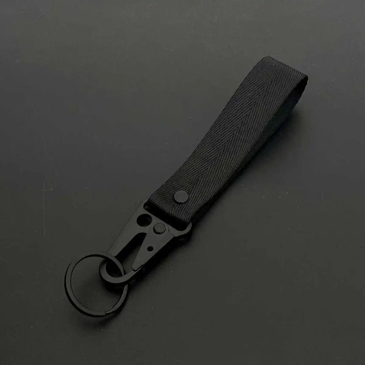 Custom Logo Ribbon Keychain Men Women Motorcycle Car Keychain Ring Pendant Personalize Outdoor Eagle Beak Webbing Nylon Keyring