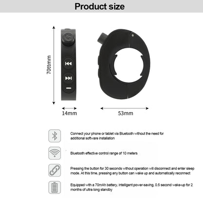 Télécommande sans fil V5.3 pour guidon de moto, casque, boutons, kit mains libres, assistant vocal, étanche