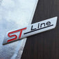 Autocollant 3D chromé noir pour aile de voiture, emblème ST Line, autocollant ST Line, accessoires