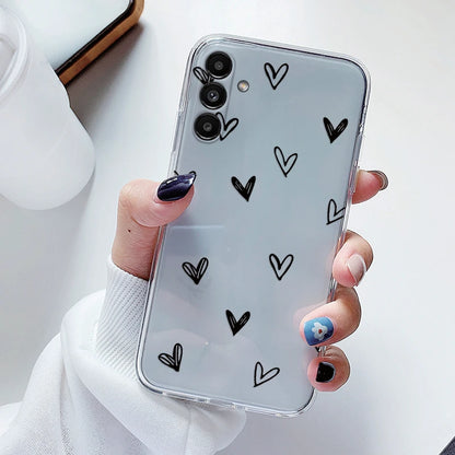 For Samsung Galaxy S23 FE Case Flowers Soft Silicone Back Case for Samsung S 23 FE Phone Cover S 23FE Coque Funda Transparent