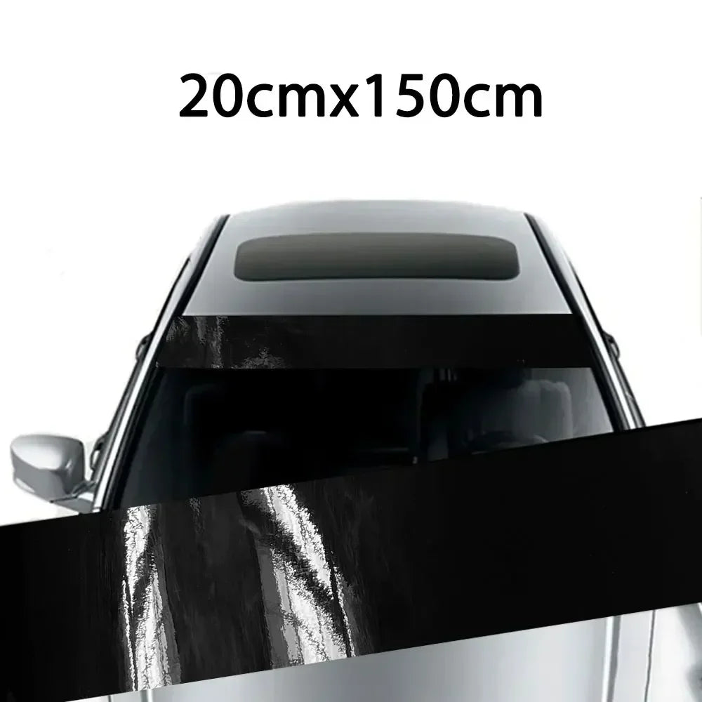 Car Front Windshield Sunshade Stickers 3D Vinyl Film Sunshade Decorative Stickers for Auto Front Windshield Decorative Sticker