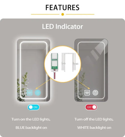 Bathroom mirror touch dimming double touch defogging capacitive touch sensor switch