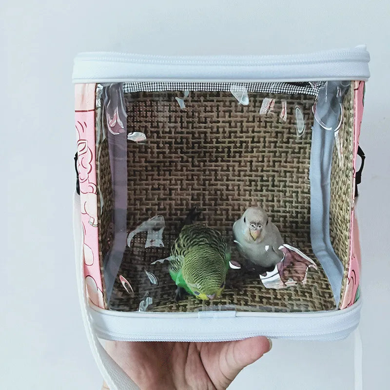 Multi Sized Pet Outdoor Bag Portable and Detachable Parrot Phoenix Hamster Flying Kangaroo Guinea Pig Birdcage Pet Bag