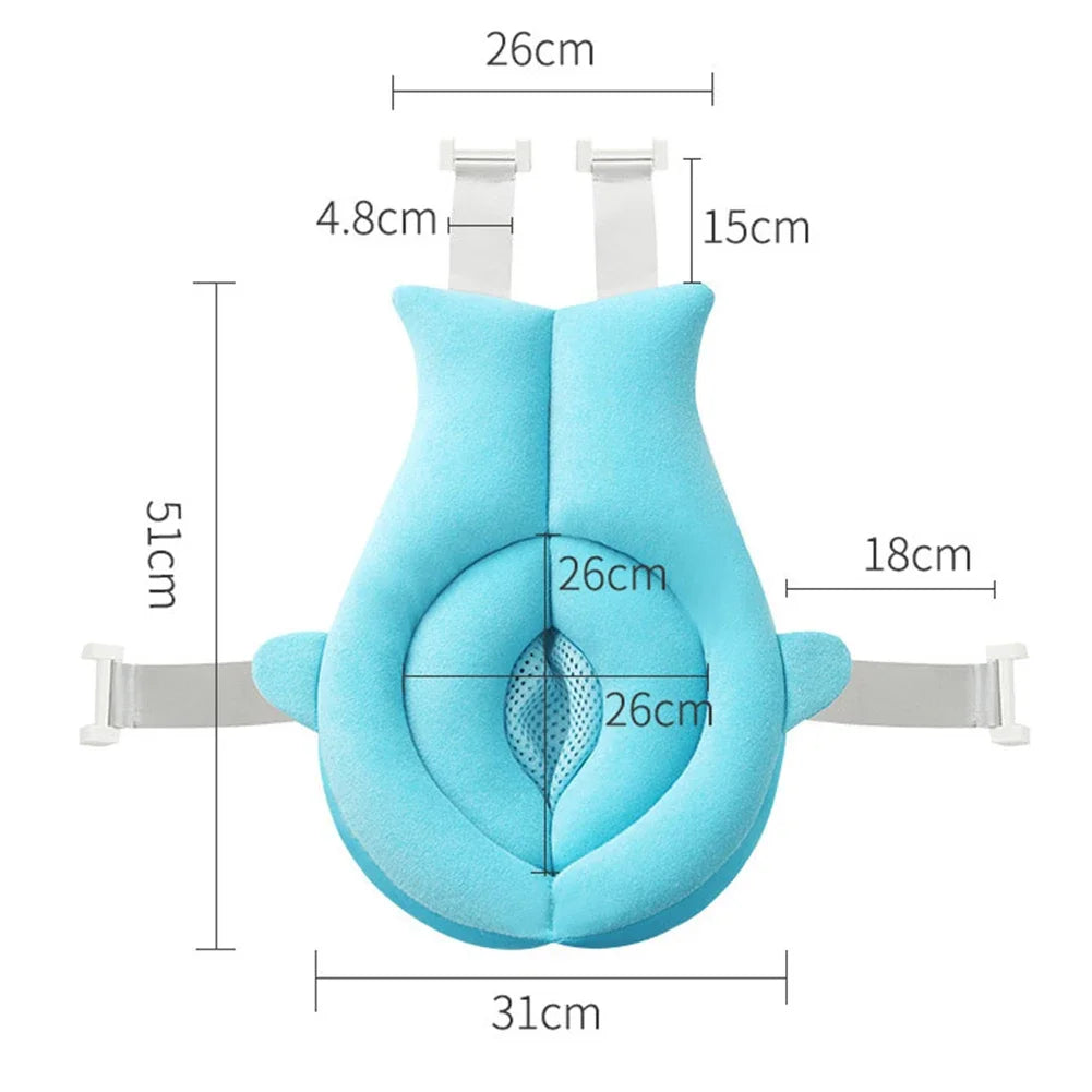 Coussin de bain pour nouveau-né, antidérapant, flottant, portable, pour bébés de moins de 10 kg