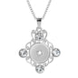 Three Color Snap Necklace Jewelry Simple Snap Pendant Necklace Fit 18mm Snaps Button Jewelry for Women Accessories ZG511