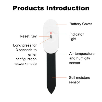 Capteur d'humidité du sol intelligent Tuya ZigBee, compteur de température et d'humidité, thermo-hygromètre, automatisation du jardin, détecteur d'irrigation
