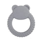 1Pcs Baby Silicone Teether Ring BPA Free Rattles Bracelet Food Grade Newborn Baby Accessories Cartoon Silicone Teething Toys
