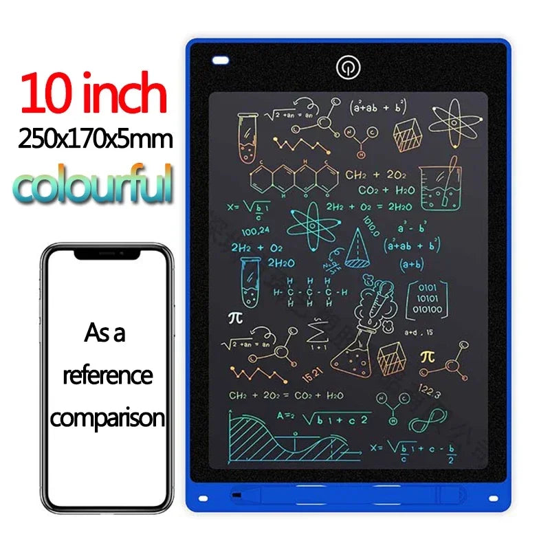 Tablette d'écriture LCD 10/12 pouces, planche à dessin pour enfants, graffiti, bloc-notes, jouets, écriture manuscrite, tableau noir, planche à dessin magique, jouet pour enfants, cadeau