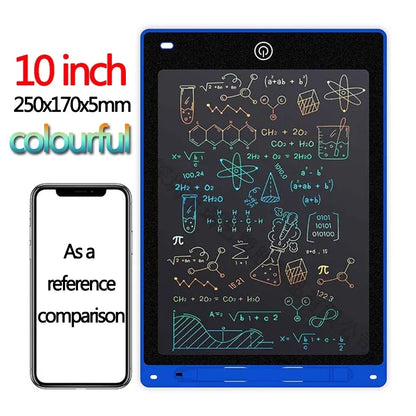 Tablette d'écriture LCD 10/12 pouces, planche à dessin pour enfants, graffiti, bloc-notes, jouets, écriture manuscrite, tableau noir, planche à dessin magique, jouet pour enfants, cadeau