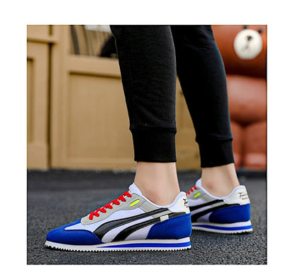 Spring New 2023 Fashion Yellow Low Casual Sneakers Men Comfortable Flats Outdoor Sport Shoes Trainers Mens Sneakers Basket Homme