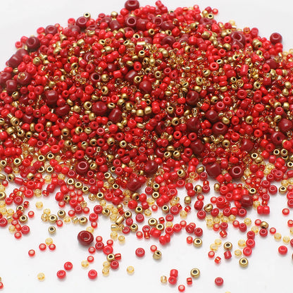 18g Mix Size 1.5-4mm Crystal Seed Beads Round Solid Colors Loose Spacer Glass Beads for Fashion DIY Handmade Bracelet Jewelry