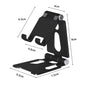 Metal Aluminum Alloy Mobile Phone Desktop Holder Stand for iPhone 13 14 Pro Stand Lazy Live Portable Folding Mobile Phone Stand