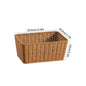 Boîte de rangement tissée à la main Grand panier Rangement de vêtements tissés Cuisine Chambre Salon Vêtements Épicerie Articles divers Organisateur