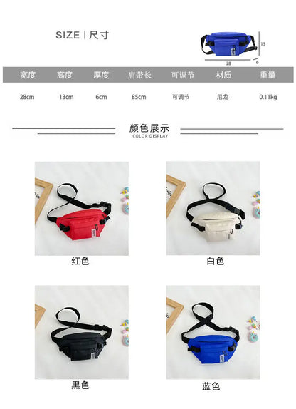 Casual Design Children's Chest Bag Handsome Boys Small Shoulder Messenger Bags Baby Kids Purse Handbags Cool Girls Fanny Pack