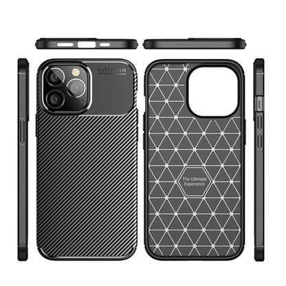 Carbon Fiber Patten Case For Apple iPhone 11 12 13 14 15 Pro Max 14 Plus Shockproof Soft TPU Case