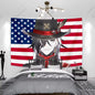 Tapisserie Anime unique Boothill Drapeau américain Honkai Star Rail Chambre Dessin animé Fond Tissu Fête Bannière Chambre Décoration de la maison