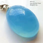 Natural Blue Aquamarine Pendant Clear Water Drop Women Men Brazil Aquamarine Crystal Necklace Jewelry AAAAA