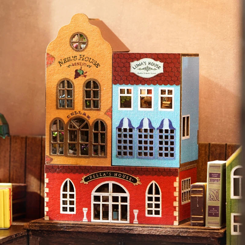 Kit de bricolage pour mini-poupées, maison de poupée, jouets de chambre, décoration de chambre à coucher avec meubles, artisanat en bois, puzzle 3D, anniversaire de fille