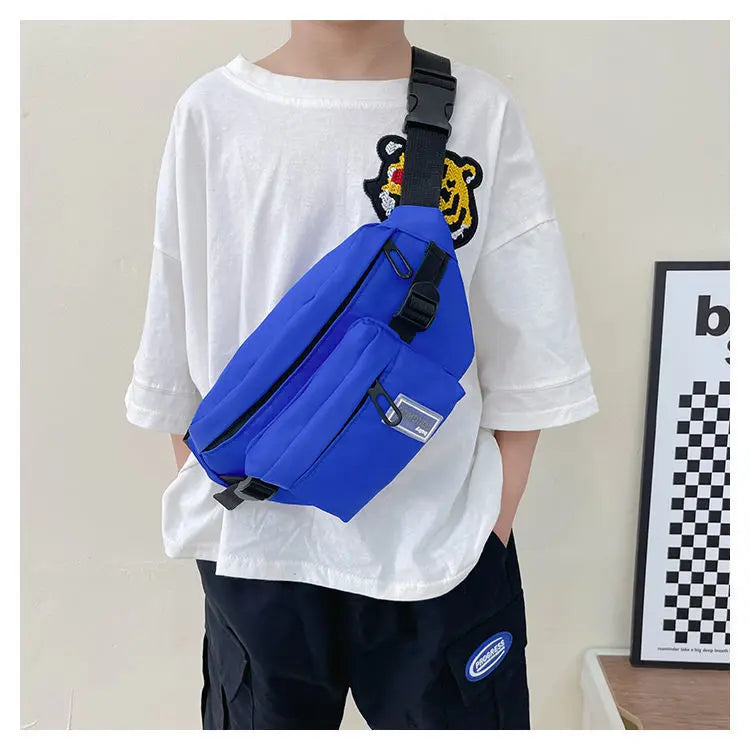 Casual Design Children's Chest Bag Handsome Boys Small Shoulder Messenger Bags Baby Kids Purse Handbags Cool Girls Fanny Pack