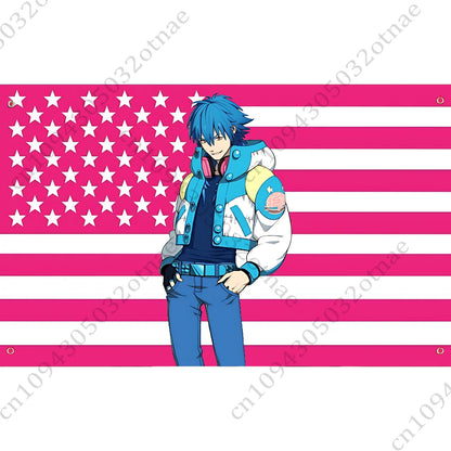 D-Dramatics Game M-Murders Pink Flag Tapestry Funny Banner For College Dorm Bedroom Outdoor Living Room Wall Art Decor Party