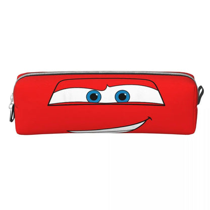 Trousses à crayons courtes personnalisées à gros visage, voitures neuves, Lightning McQueen, trousses à crayons, stylos, sacs pour enfants, fournitures scolaires, papeterie à fermeture éclair