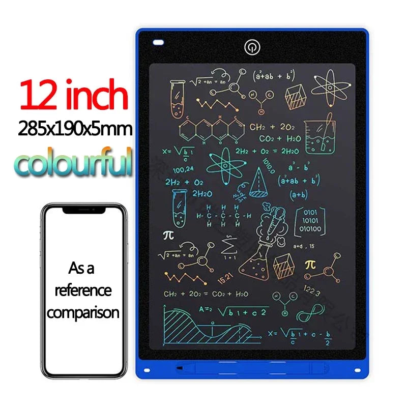 Tablette d'écriture LCD 10/12 pouces, planche à dessin pour enfants, graffiti, bloc-notes, jouets, écriture manuscrite, tableau noir, planche à dessin magique, jouet pour enfants, cadeau