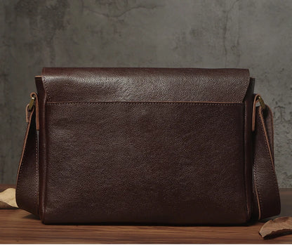 Sac à bandoulière NUKA en cuir véritable pour homme, style rétro, original, en cuir de vache, horizontal, à rabat, pour iPad 11 pouces