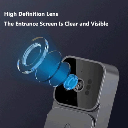 Wireless Video Intercom Doorbell HD Night Vision 4.3-inch lPS Screen Waterproof Visual Door Bell Camera Smart Home Security