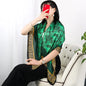 ELAIFRUIHAO Foulard en soie florale pour femme, hijab, bandana imprimé, grand format, carré, 110 cm, en satin