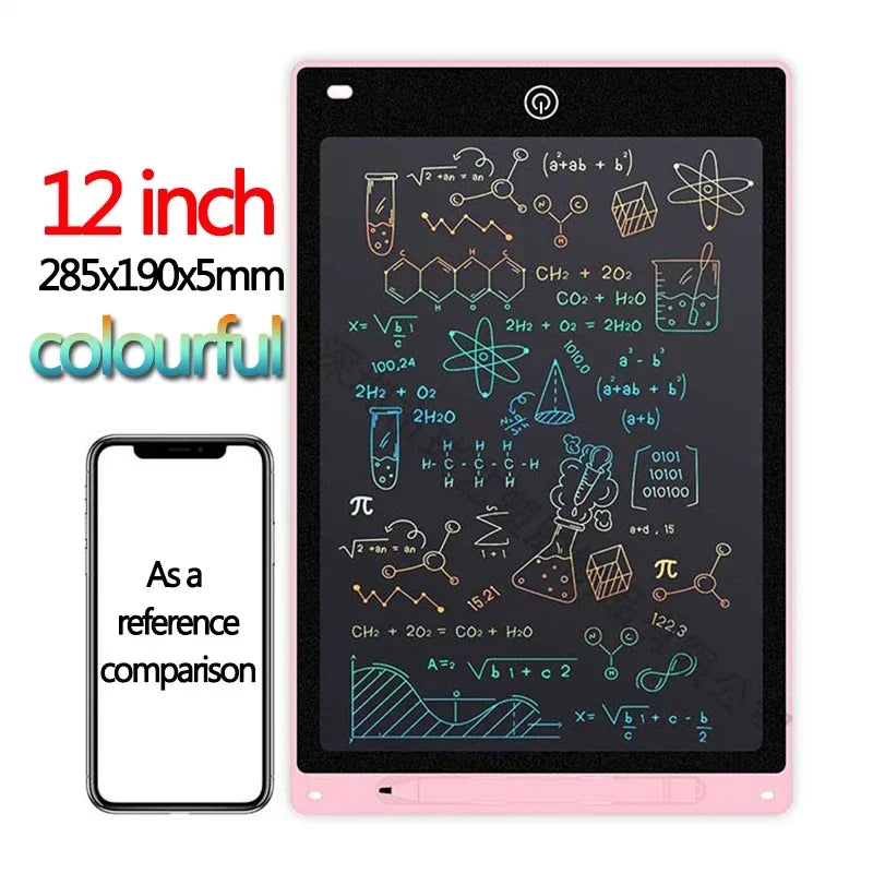 Tablette d'écriture LCD 10/12 pouces, planche à dessin pour enfants, graffiti, bloc-notes, jouets, écriture manuscrite, tableau noir, planche à dessin magique, jouet pour enfants, cadeau