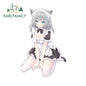 EARLFAMILY 13cm x 11.7cm NSFW Cat Ears Loli Car Sticker Anime Waifu Soprts Clothes Windows Decal Creative Vinyl Motorcycle Decor