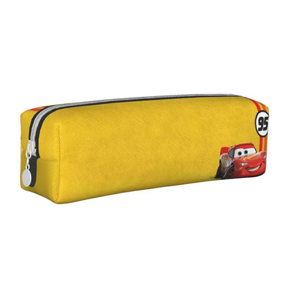 Trousses à crayons courtes personnalisées à gros visage, voitures neuves, Lightning McQueen, trousses à crayons, stylos, sacs pour enfants, fournitures scolaires, papeterie à fermeture éclair
