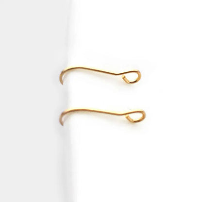 Crochets de boucles d'oreilles en laiton imitation rhodium couleur or 18 carats pour femmes, accessoires de bijoux à faire soi-même, vente en gros