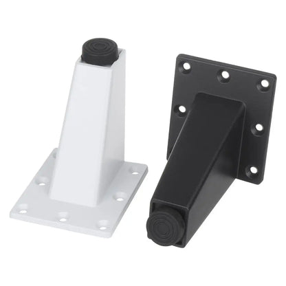 Lot de 4 pieds de meuble antidérapants, noirs et blancs, pour canapé, armoire, table