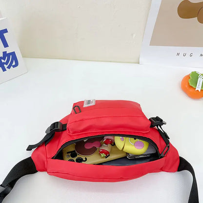 Casual Design Children's Chest Bag Handsome Boys Small Shoulder Messenger Bags Baby Kids Purse Handbags Cool Girls Fanny Pack