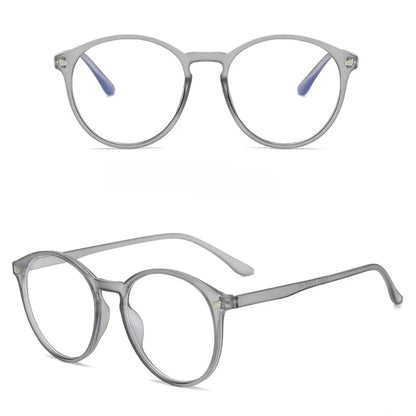 Lunettes photochromiques anti-rayons bleus pour ordinateur, monture ronde vintage, pour homme et femme, verres de jeu, anti-fatigue oculaire, bloquant la lumière