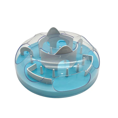 Cat Puzzle Interactive Treat Dispensing Toy Mental Enhancement Slow Feeder Toy  Interesting Cat Maze Slow Feeder Tray Bowl