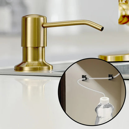 Stainless Steel Soap Dispenser Extension Tube Kit Kitchen Sink Liquid Soap Dispenser Bathroom Lotion Detergent Hand Press Pumps