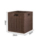 Boîte de rangement tissée à la main Grand panier Rangement de vêtements tissés Cuisine Chambre Salon Vêtements Épicerie Articles divers Organisateur