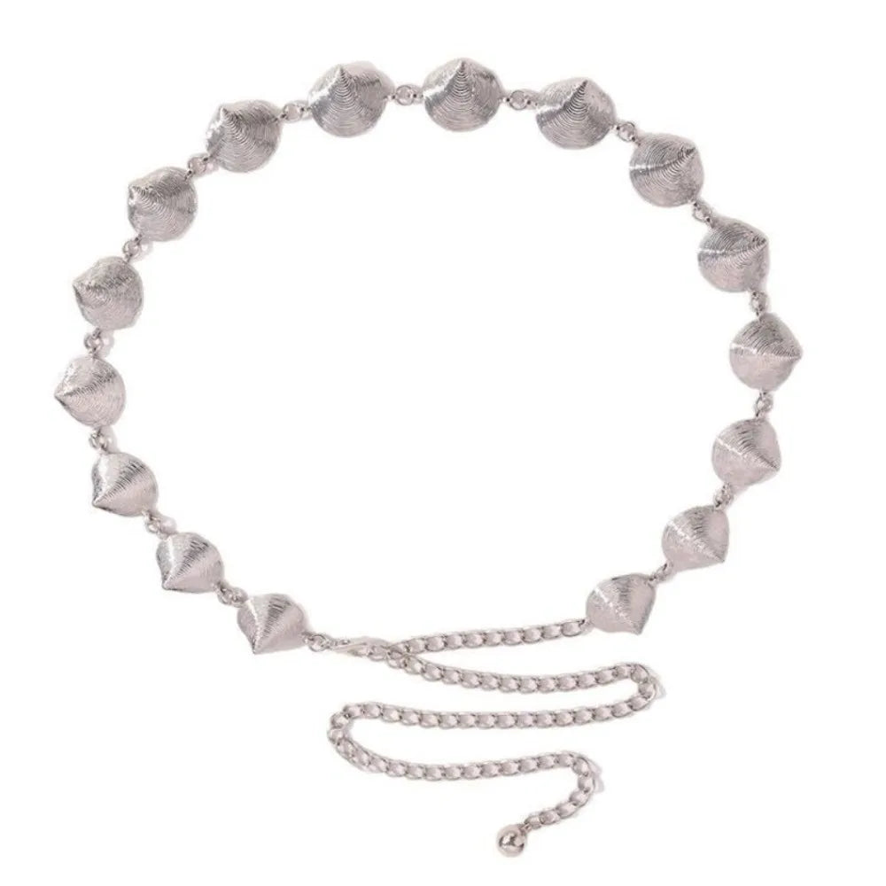 Chaîne de taille bohème d'été, pendentif en forme d'étoile de mer, coquillage, lien de taille ajouré, chaîne de corps pour bikini de plage pour femmes