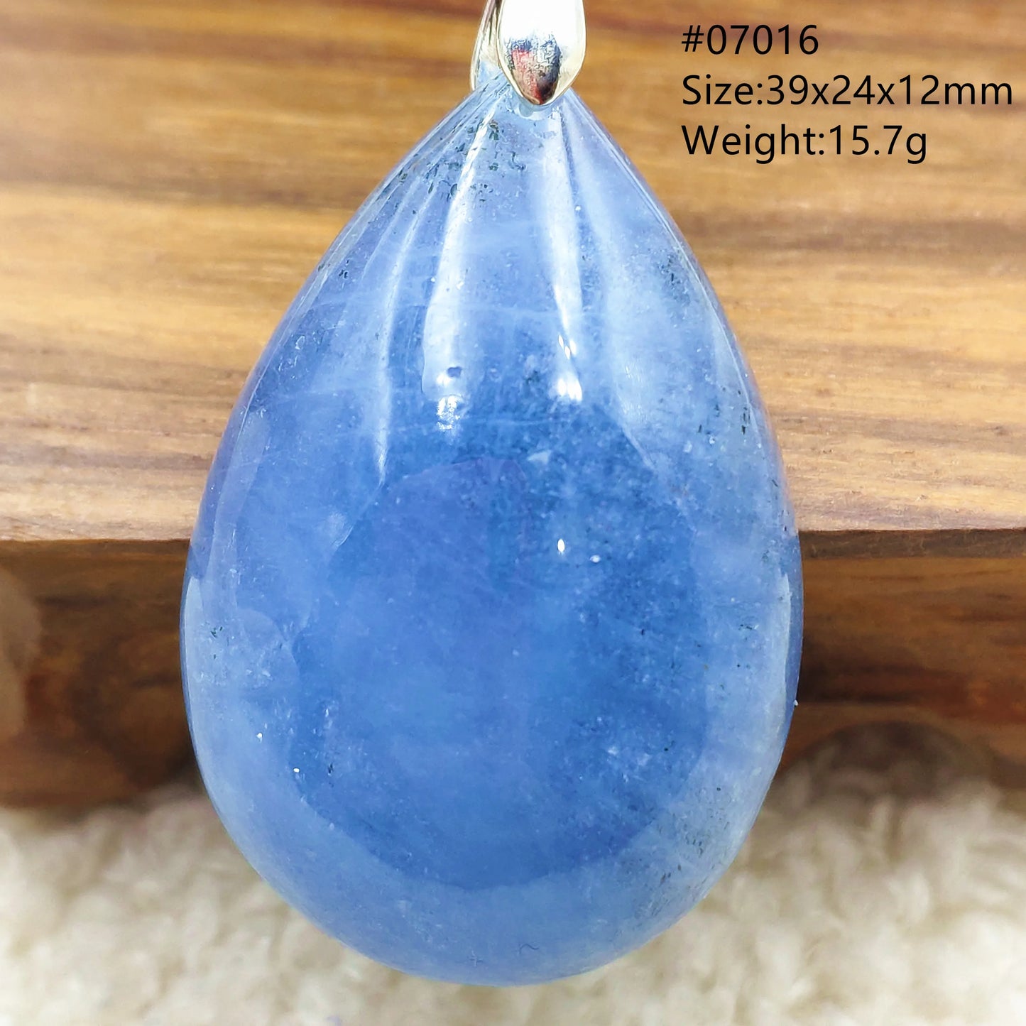 Natural Blue Aquamarine Pendant Clear Water Drop Women Men Brazil Aquamarine Crystal Necklace Jewelry AAAAA