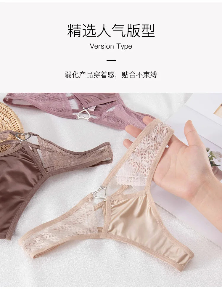 European Thong  Women's Underwear Panty Low Waist Seamless Underpants Comfort G-String Sexy Lace Panties Female Sexy Lingerie