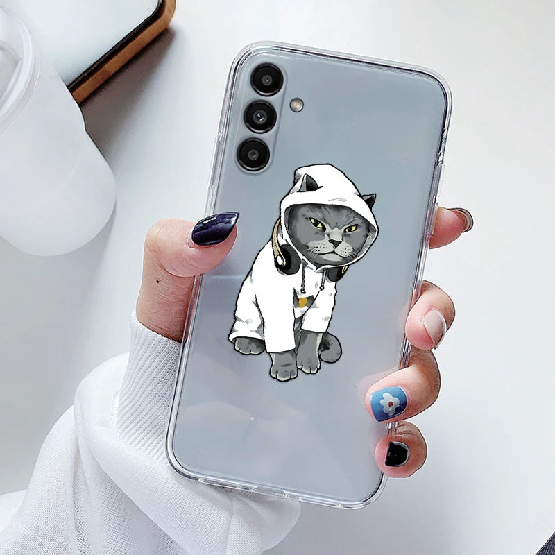 For Samsung Galaxy S23 FE Case Flowers Soft Silicone Back Case for Samsung S 23 FE Phone Cover S 23FE Coque Funda Transparent