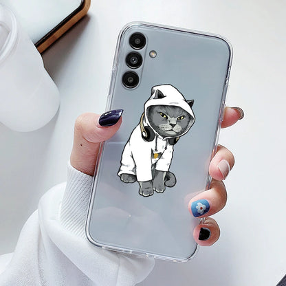 For Samsung Galaxy S23 FE Case Flowers Soft Silicone Back Case for Samsung S 23 FE Phone Cover S 23FE Coque Funda Transparent