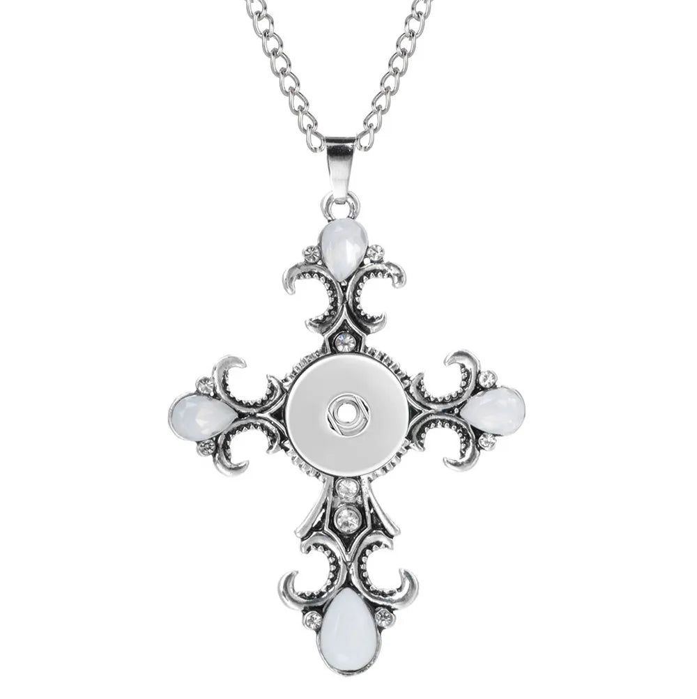 Three Color Snap Necklace Jewelry Simple Snap Pendant Necklace Fit 18mm Snaps Button Jewelry for Women Accessories ZG511
